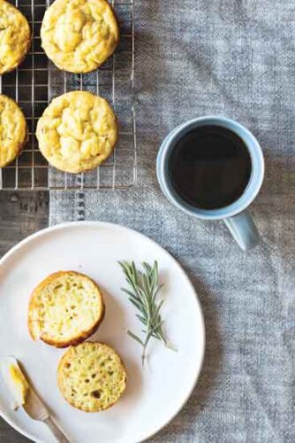 Pear and Parsnip Muffins with Rosemary
